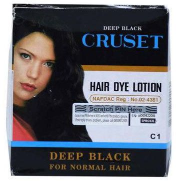 Deep Black Cruset Hair Dye Lotion 28ml