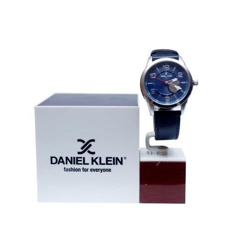 Daniel Klein Men’s Quartz Leather Watch – Blue