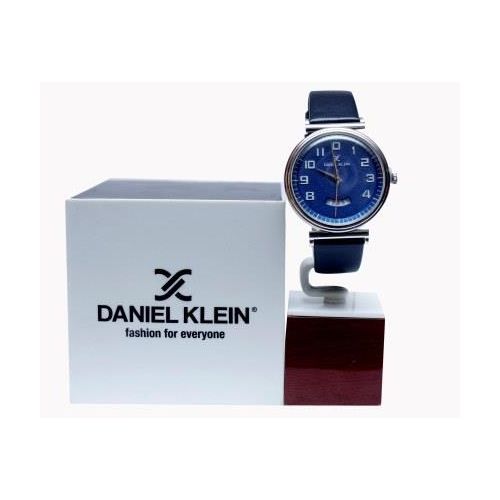 Daniel Klein Men’s Quartz Leather Watch – Navy