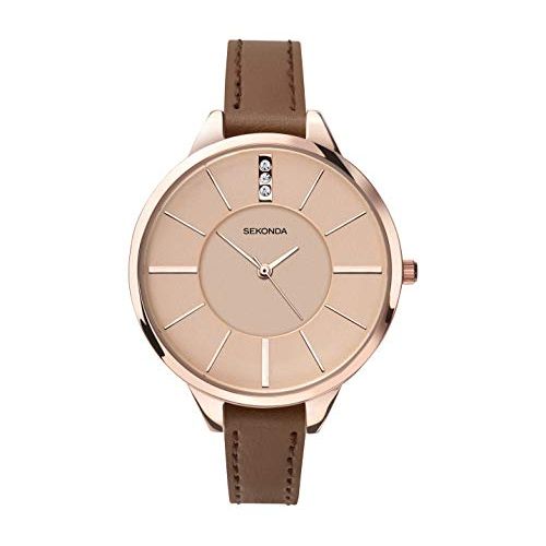 Sekonda Ladies Editions Brown Strap Watch